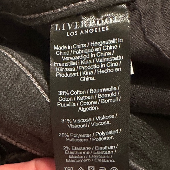 NWT Liverpool Los Ángeles High Rise Abby Skinny Silky Soft Jeans in Meteorite - Picture 11 of 15